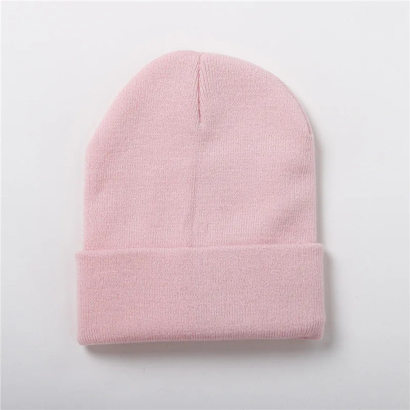 Winter Hats Unisex Beanies Knitted Solid Hat Beanie Caps Warmer Bonnet Casual Cap