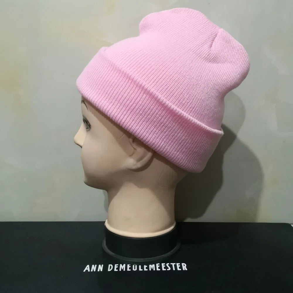 Winter Hats Unisex Beanies Knitted Solid Hat Beanie Caps Warmer Bonnet Casual Cap