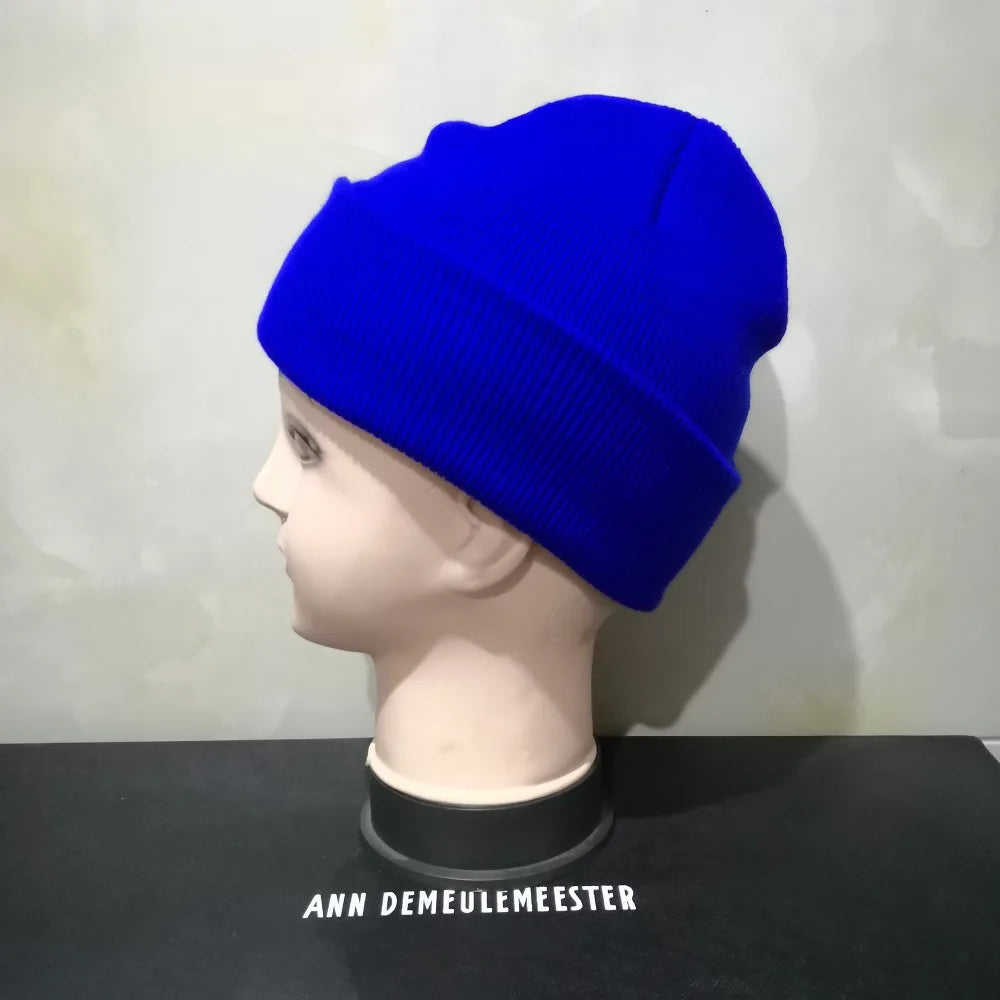 Winter Hats Unisex Beanies Knitted Solid Hat Beanie Caps Warmer Bonnet Casual Cap