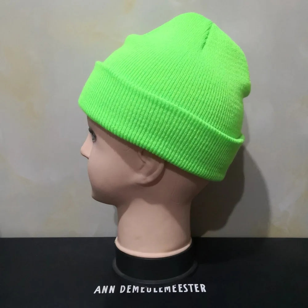 Winter Hats Unisex Beanies Knitted Solid Hat Beanie Caps Warmer Bonnet Casual Cap