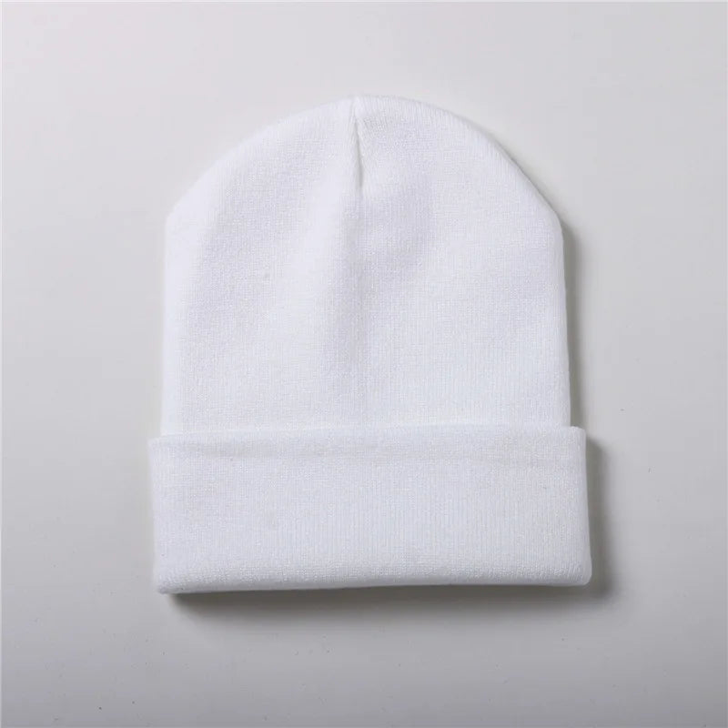 Winter Hats Unisex Beanies Knitted Solid Hat Beanie Caps Warmer Bonnet Casual Cap