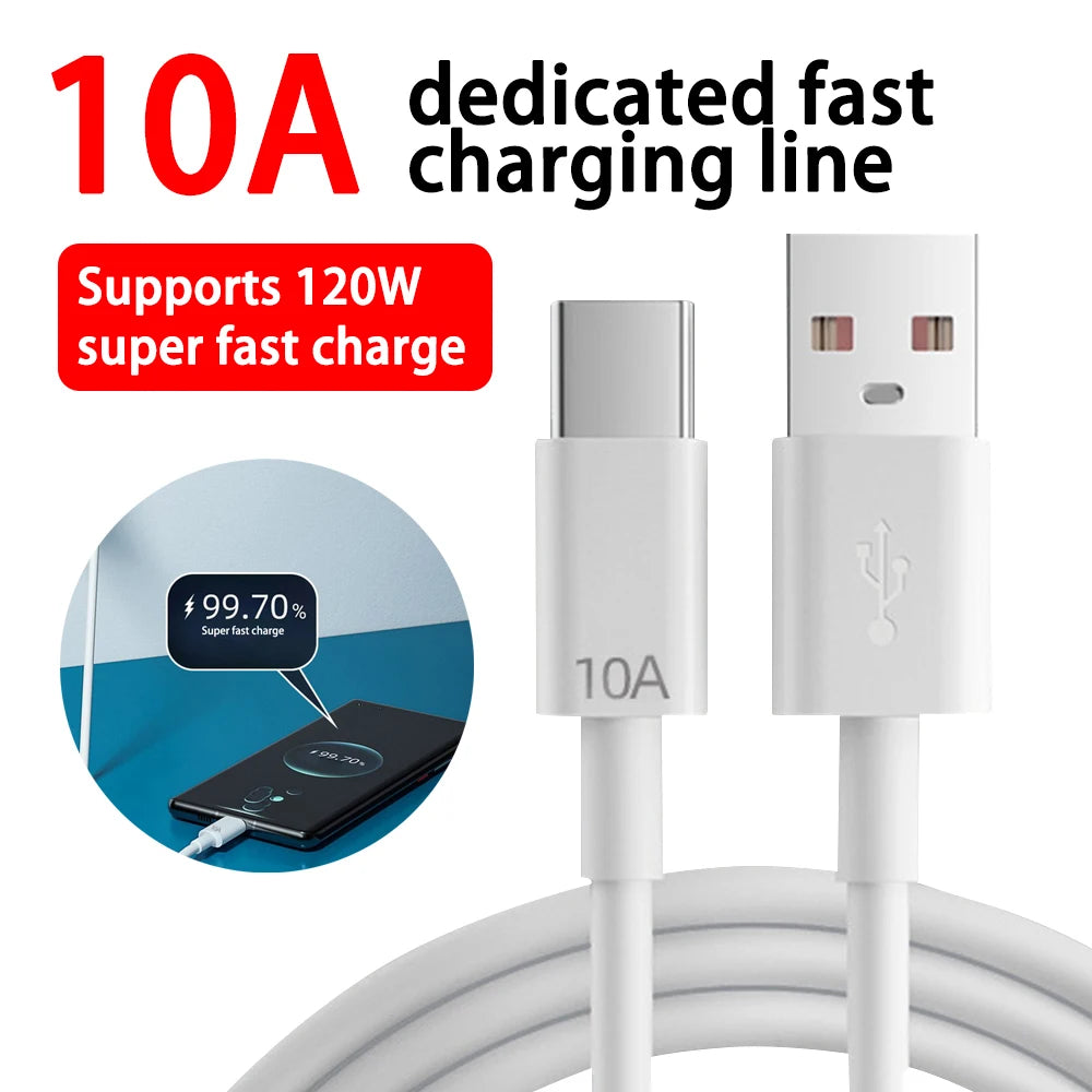 Xiaomi 10A 120W Ultra Fast Charger Cable Super Fast Charger 4Port USBC PD Quick Charging TypeC Charger For Xiaomi iPhone Samsung