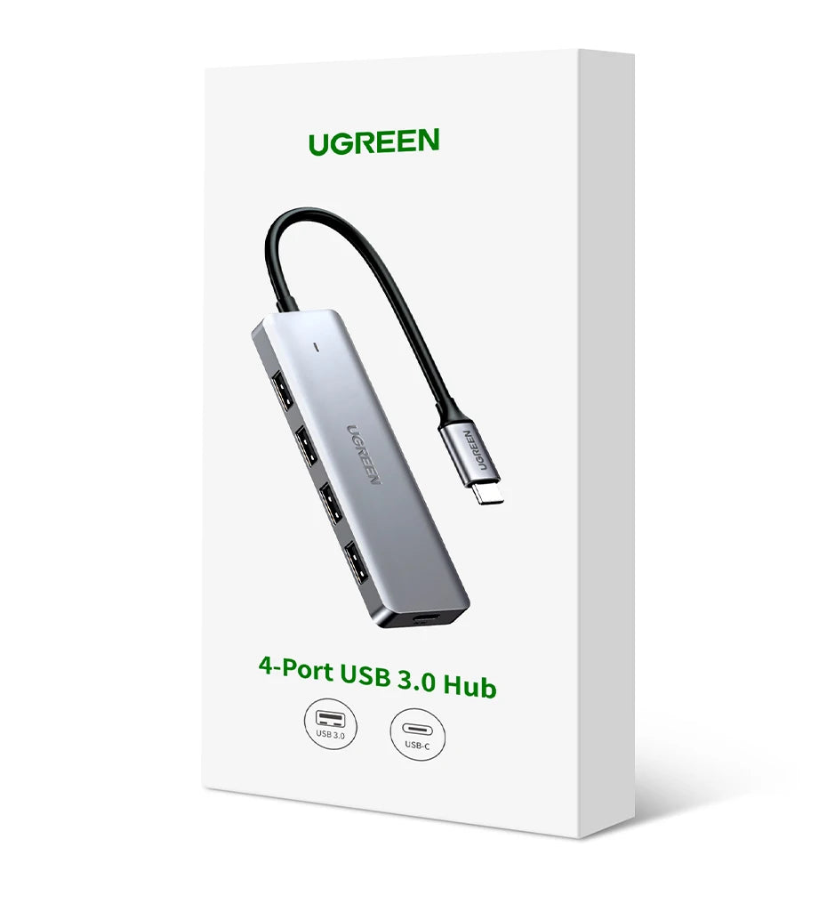 UGREEN USB C Hub 4 Ports USB Type C to USB 3.0 Hub Splitter Adapter for MacBook Pro iPad Pro Samsung Galaxy Note 10 S10 USB Hub