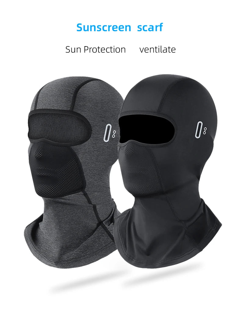 Outdoor Ice Silk Sun Protection Bib Spring and Summer Motorcycle cycling fishing Sports Magic Bandana  Riding Mask Full Fac