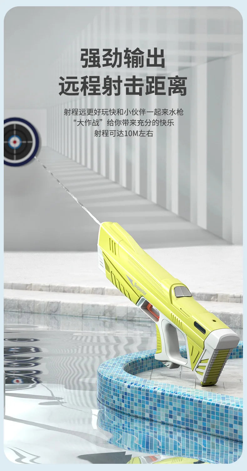 New M416 Water Gun Electric Glock Pistol Shooting Toy Full Automatic Summer Beach Toy For Kids Children Boys Girls Adults Gift