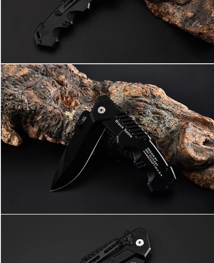 Factory direct sales of high hardness mini folding knives for camping and outdoor use. Portable multi-functional survival and se