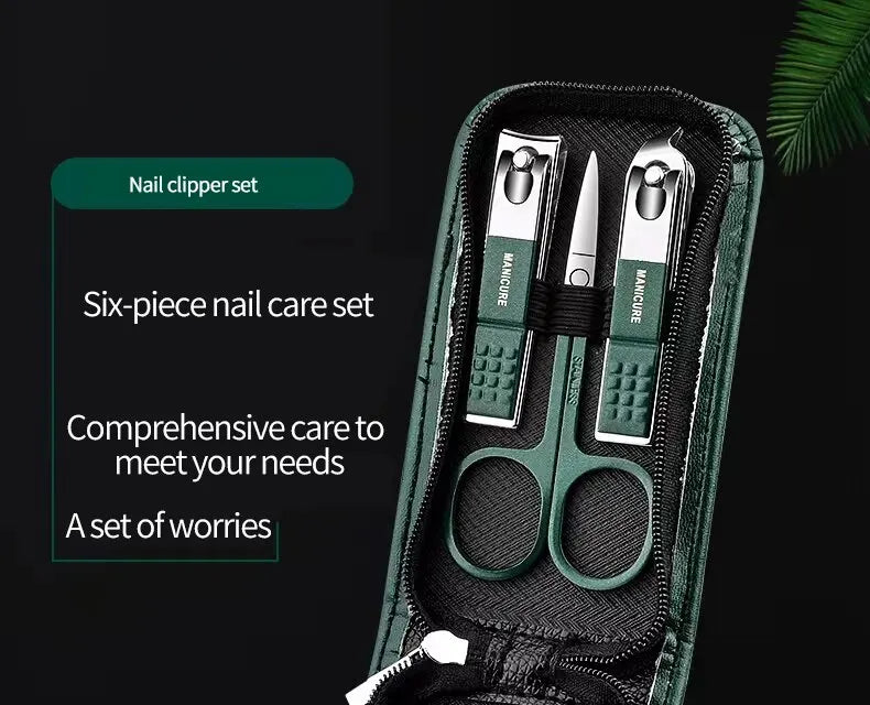 Germany Fingernails Toenails Care Professional Nail Clipper Set Portable Nail Scissors Stainless Steel Manicure Pedicure Tool